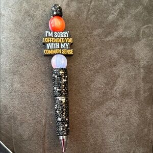 Black and Red Decorative Pen